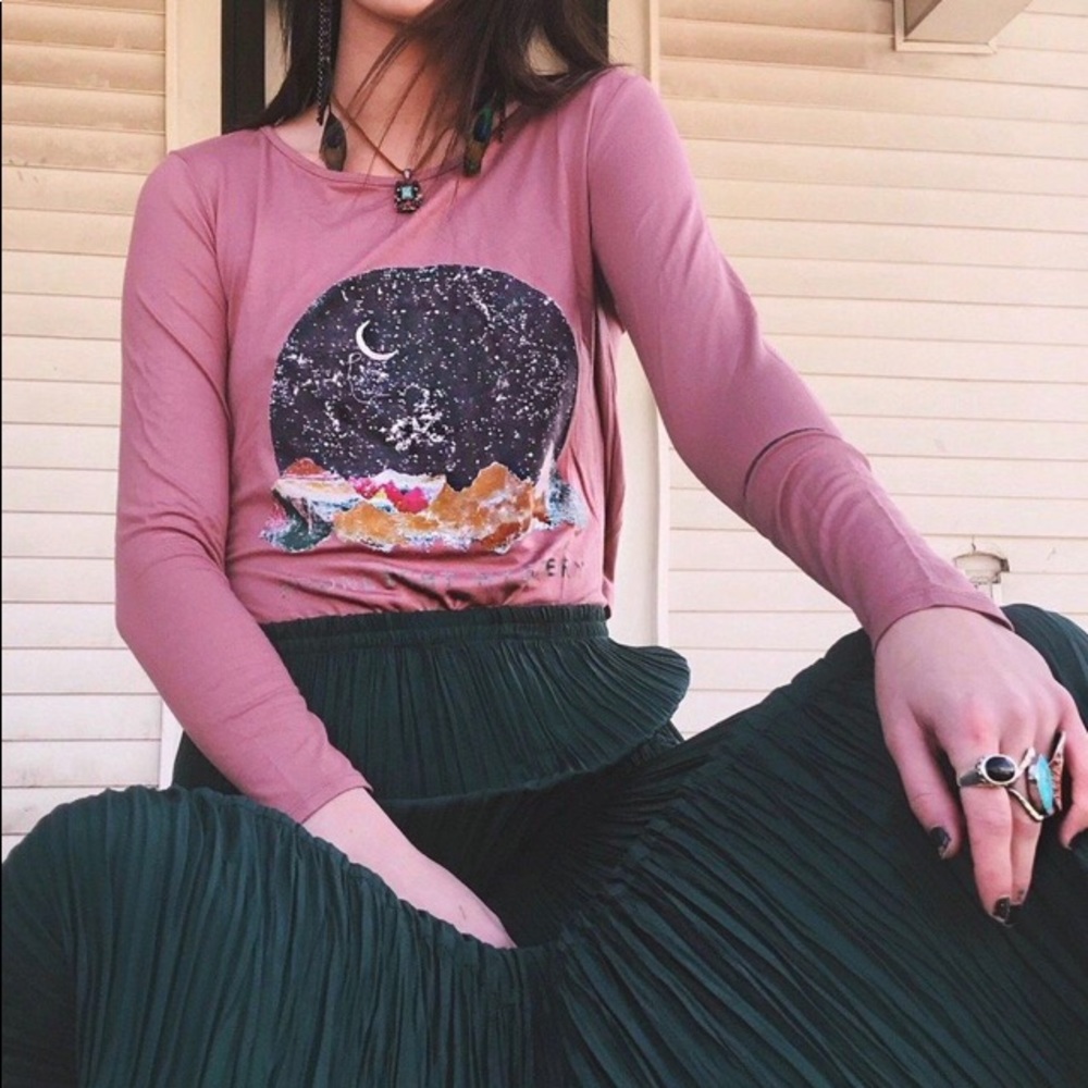 Life Clothing Moon Light Mystery Heather Top - NWT
